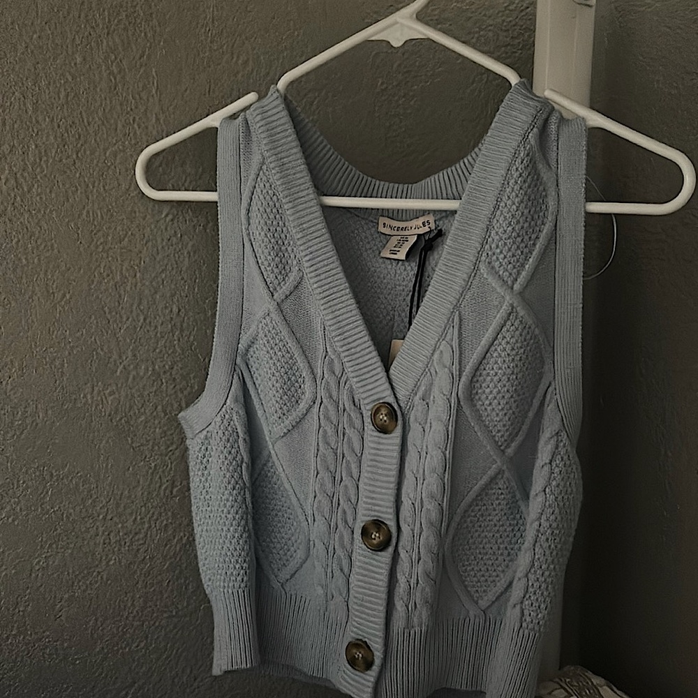 Light Blue Sweater Vest
